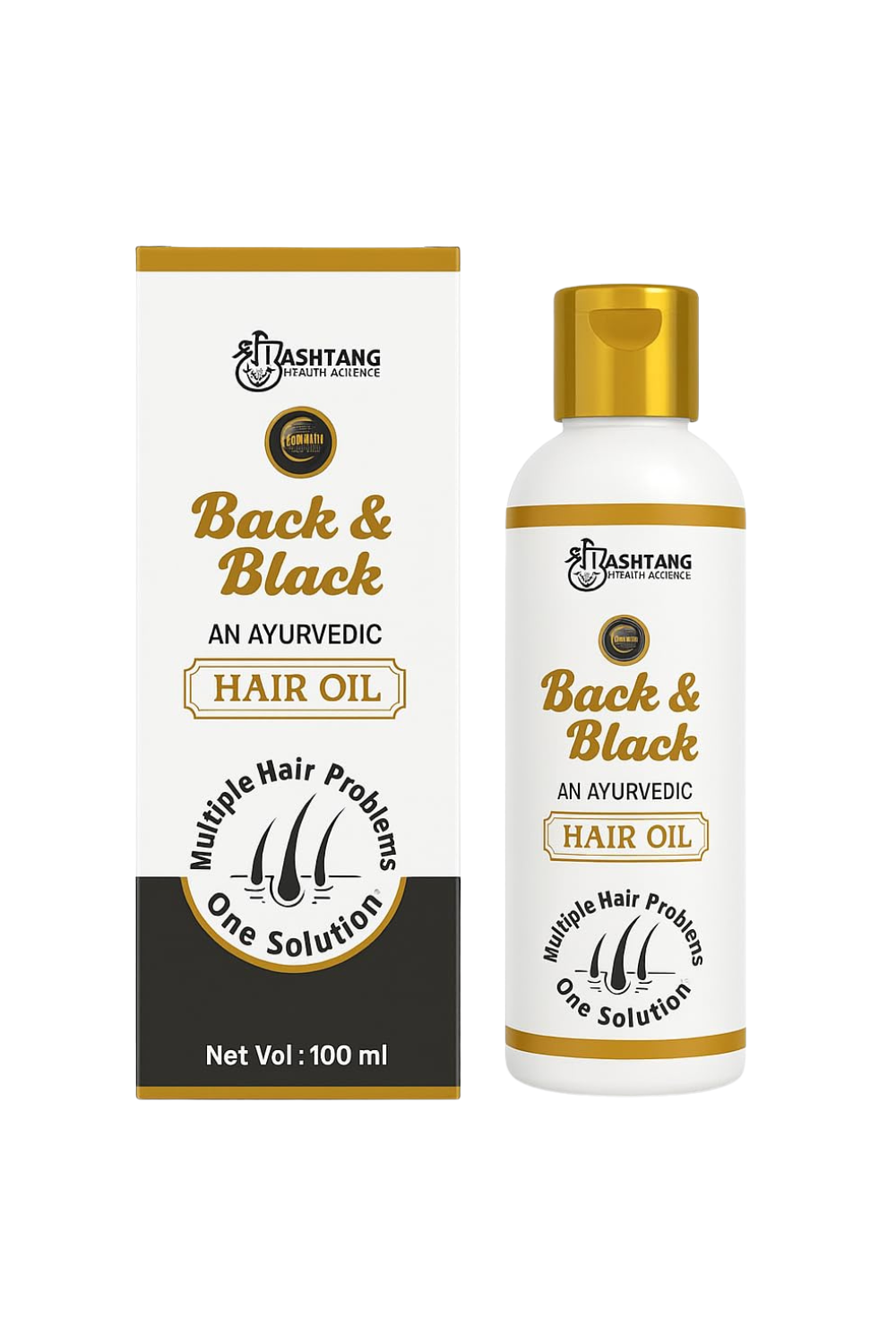 Untitled design - 2025-12-08T121714.842 Back & Black Ayurvedic Hair Growth Oil - Image 1